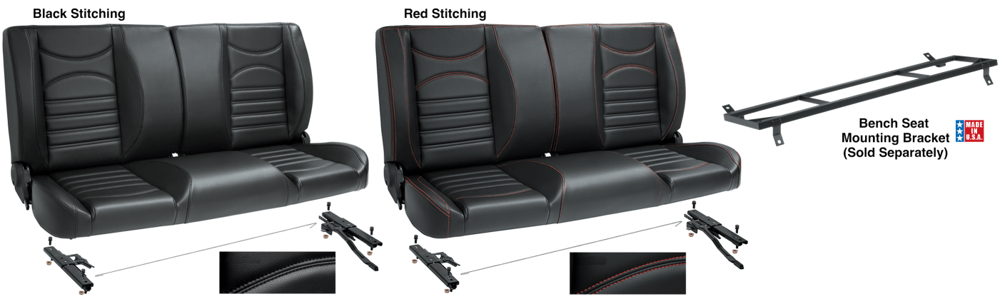Custom Split Back Bench Seat for 1973-87 Chevy & GMC Trucks - LMC Truck